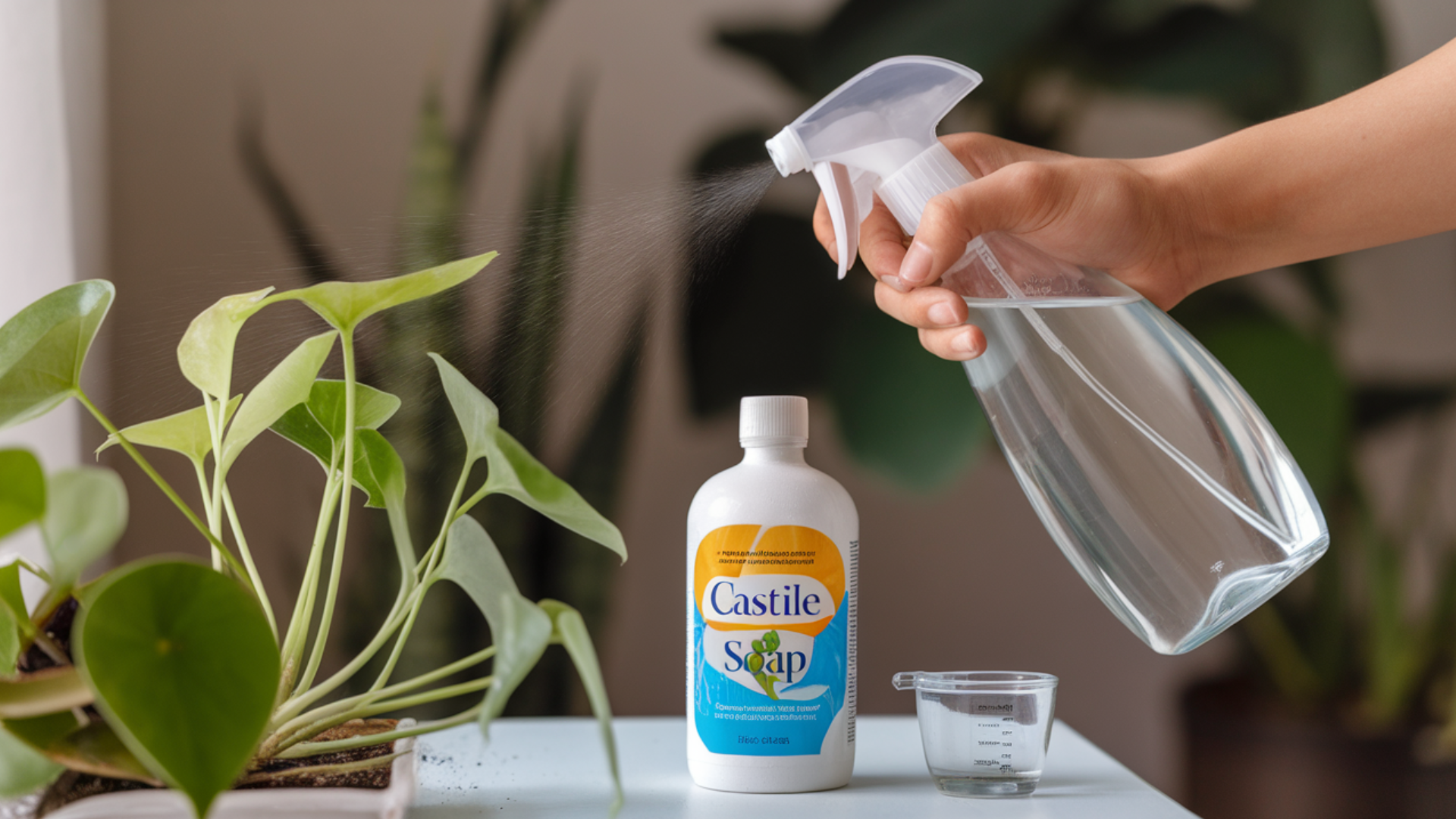 castile soap plant spray
