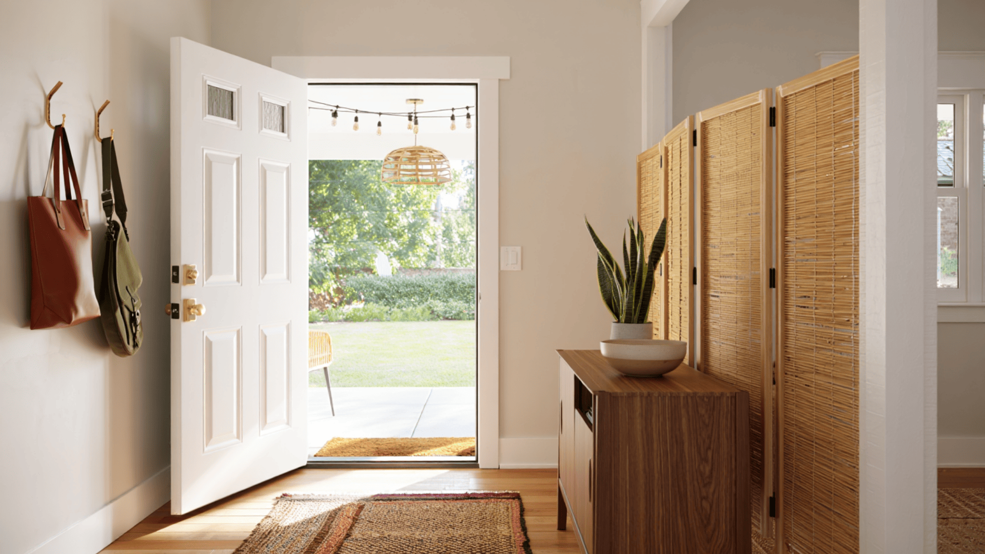 entryway layout flow setting up the space