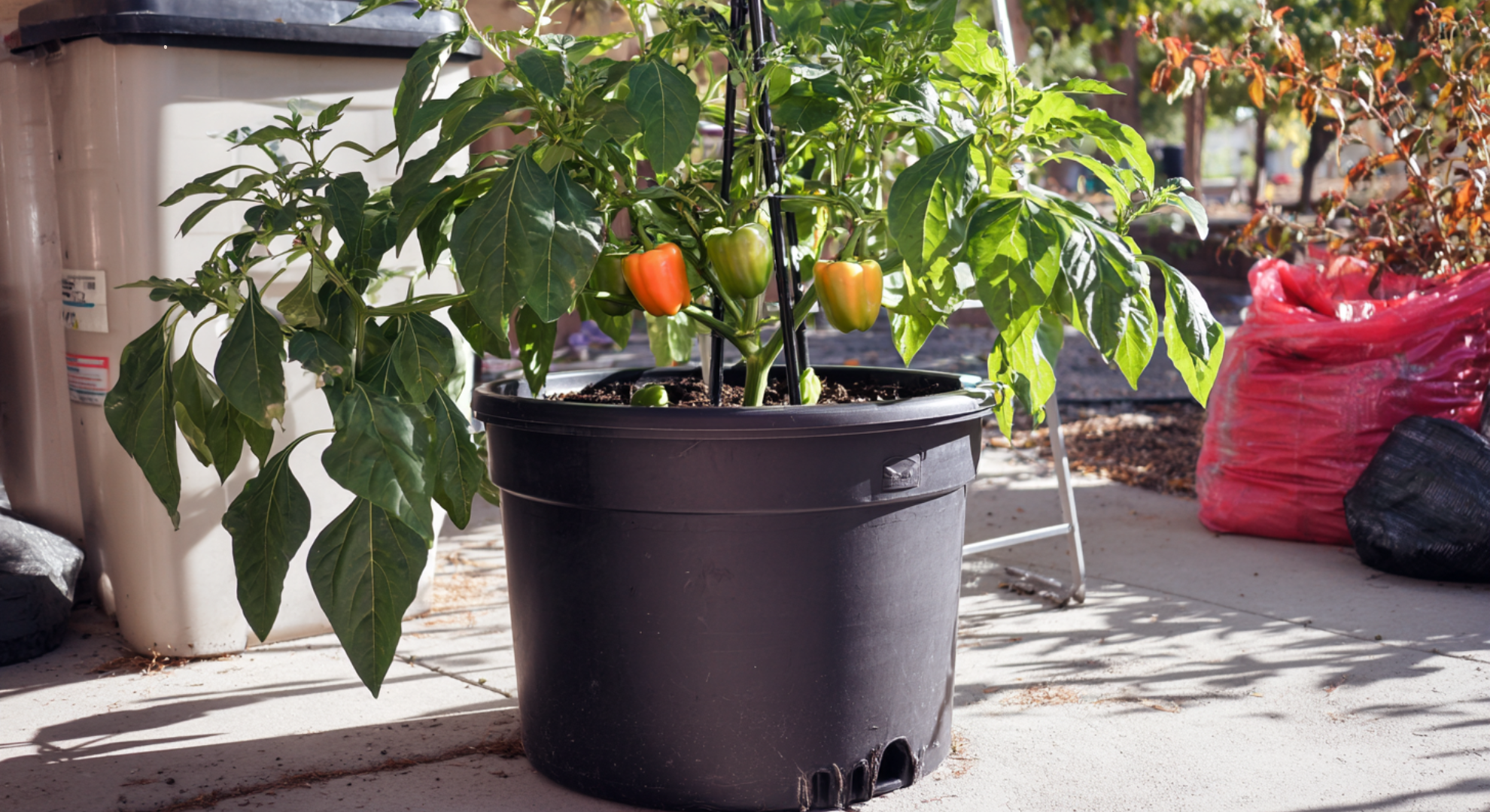 growing bell peppers in pots