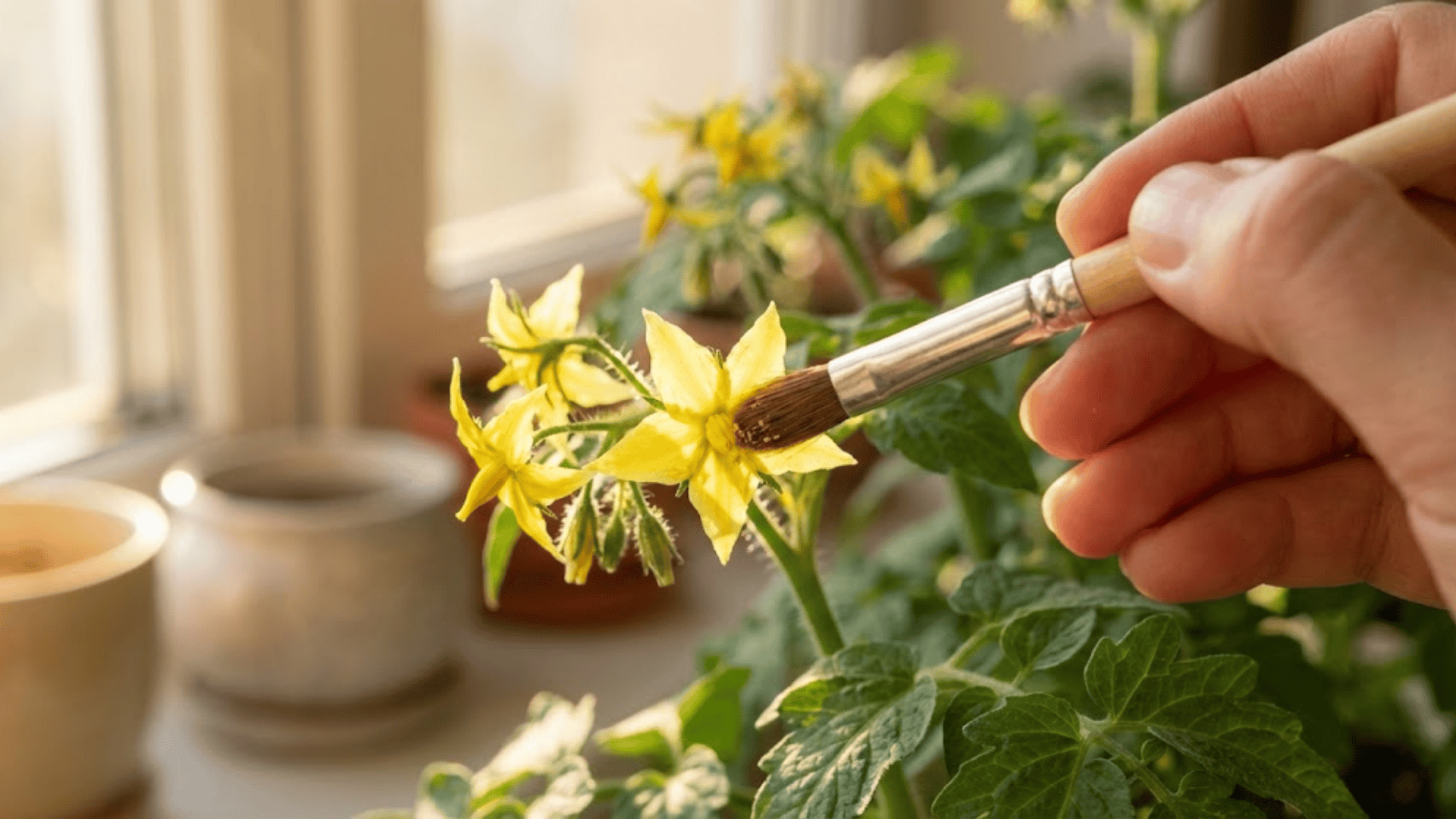 Pollinating Tomatoes Indoors