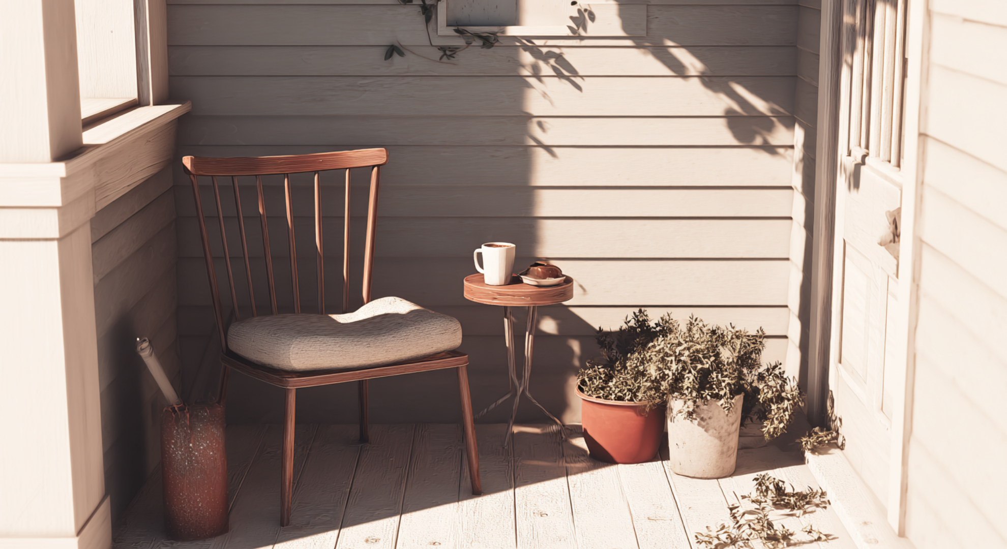 shaded coffee nook
